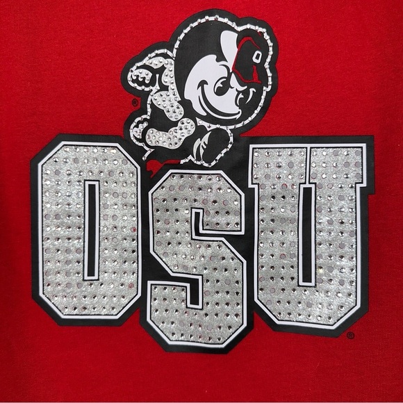 Pink Victoria Secret  x The Ohio State University Top Womens Red XS Studded Hood - Picture 3 of 7